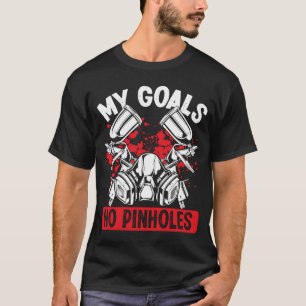 Camiseta Pintura de automóviles Mis objetivos Sin poros Veh