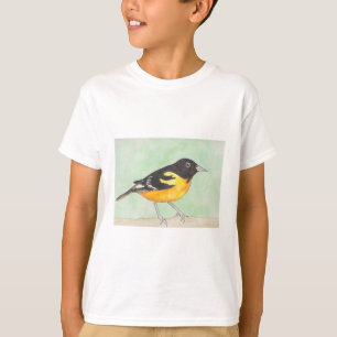 Camiseta Pintura de aves acuáticas de Baltimore Oriole