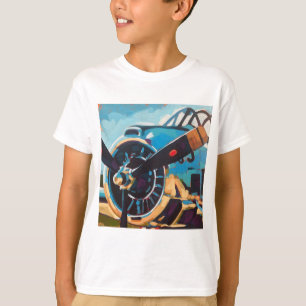 Camiseta Pintura de Avión - Regalo para Entusiastas de la A