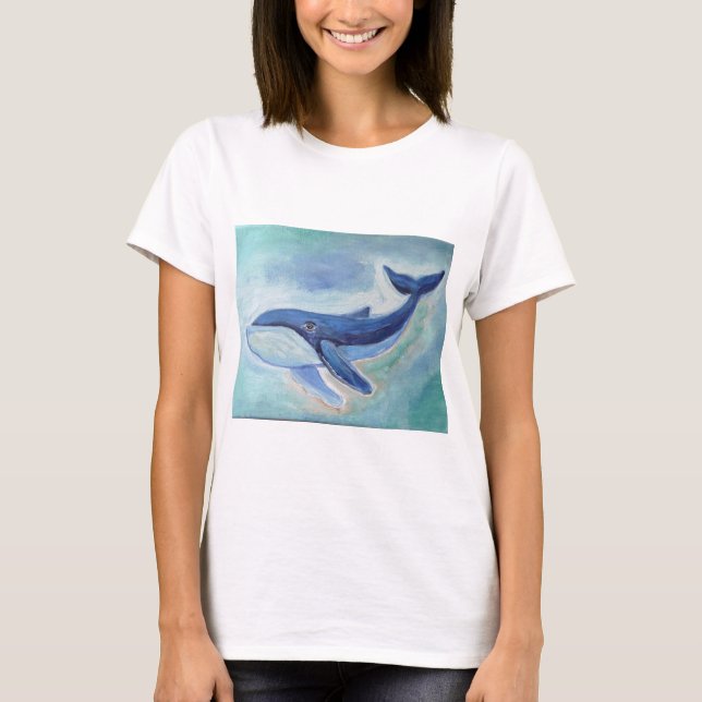 Camiseta Pintura de ballena  (Anverso)