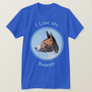 Camiseta Pintura de Basenji - Arte original muy bonito