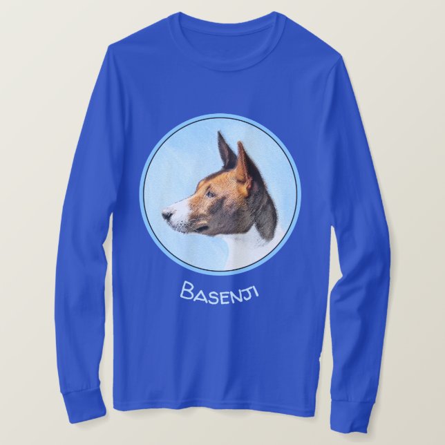 Camiseta Pintura de Basenji - Arte original muy bonito (Anverso del diseño)