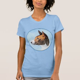Camiseta Pintura de Basenji - Arte original muy bonito
