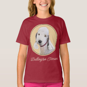 Camiseta Pintura de Bedlington Terrier - Original Dog Art T