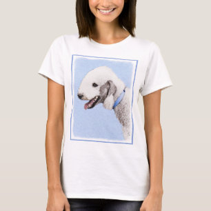 Camiseta Pintura de Bedlington Terrier - Original Perro Art