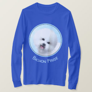 Camiseta Pintura de Bichon Frise - Arte de Perro Original L