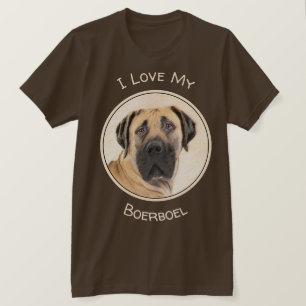 Camiseta Pintura de Boerboel - Arte Perro Original Cuto
