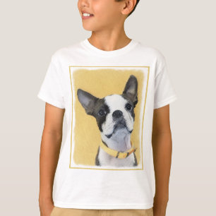 Camiseta Pintura de Boston Terrier - Arte de Perro Original