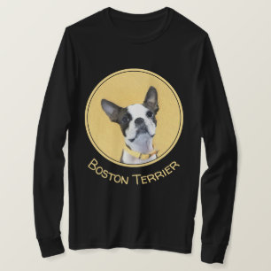 Camiseta Pintura de Boston Terrier - Arte Perro Original.