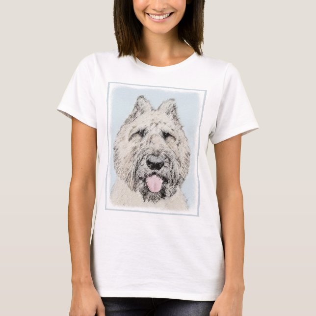Camiseta Pintura de Bouvier des Flandres - Arte original de (Anverso)
