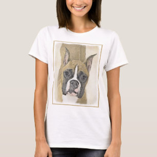 Camiseta Pintura De Boxer - Arte De Perro Original Cuto
