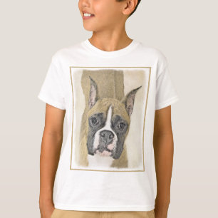 Camiseta Pintura De Boxer - Arte De Perro Original Cuto
