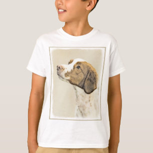 Camiseta Pintura de Bretaña - Arte de perros original y bon