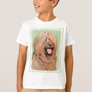 Camiseta Pintura de Briard - Arte de Perro Original.
