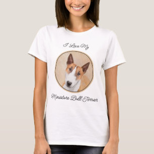 Camiseta Pintura de Bull Terrier Miniatura - Arte Original 