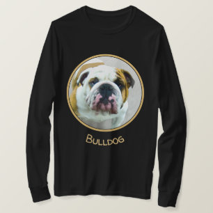 Camiseta Pintura de bulldog - Arte de perros original y lin