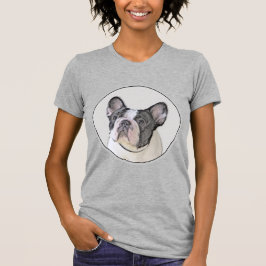 Camiseta Pintura de Bulldog francés (Brindle Pied) - Arte d