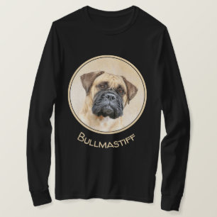 Camiseta Pintura de Bullmastiff - Arte de Perro Original.