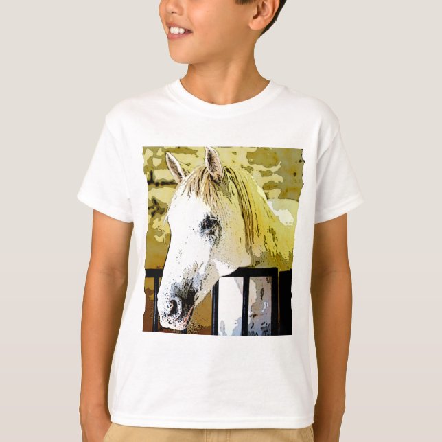 Camiseta Pintura de caballo (Anverso)