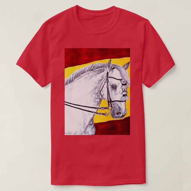 Camiseta Pintura de caballo de vestimenta en España (Diseño del anverso)
