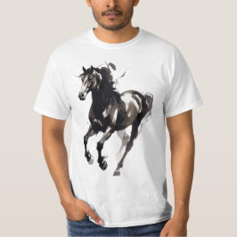 Camiseta Pintura de Caballo Superior