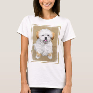 Camiseta Pintura de cachorro de Aprenta Lhasa - Arte de Per