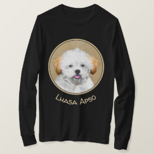Camiseta Pintura de cachorro de Aprenta Lhasa - Arte de Per