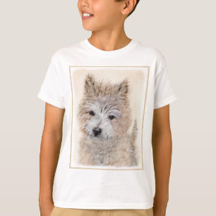 Camiseta Pintura de Cachorro de Cairn Terrier - Arte Perro 