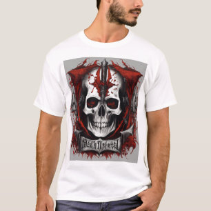 Camiseta Pintura de calavera tribal