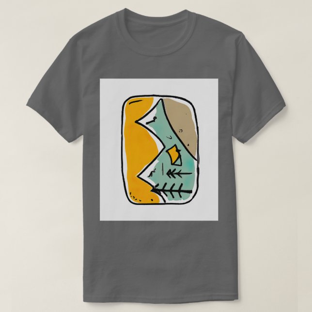 Camiseta Pintura de camping (Diseño del anverso)