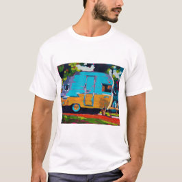 Camiseta Pintura de Caravana - Regalo para Amantes de Campi
