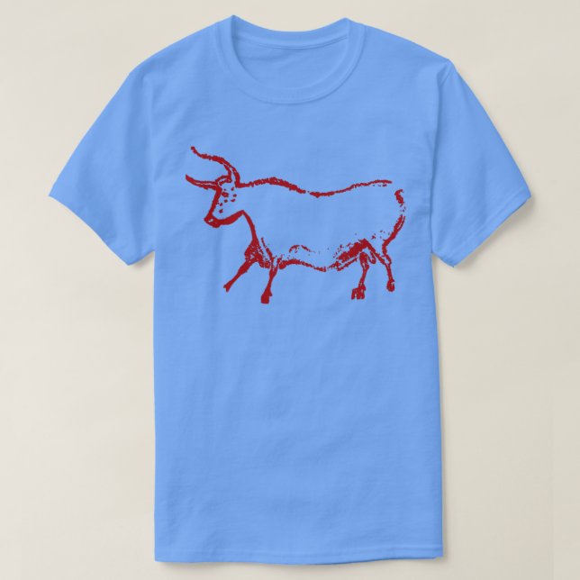 Camiseta Pintura de cavernas de Lascaux Arte de época (Diseño del anverso)