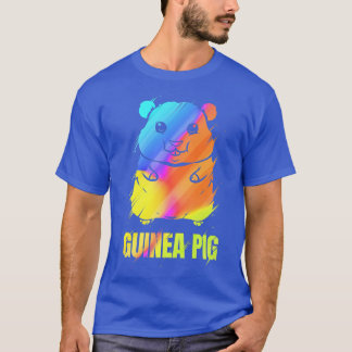 Camiseta Pintura de cerdo guineano colorida - Gracioso pre-