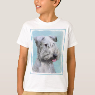 Camiseta Pintura de Cesky Terrier - Arte de Perro Original.