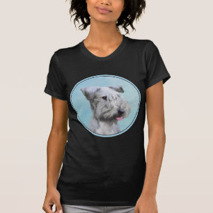 Camiseta Pintura de Cesky Terrier - Arte de Perro Original.