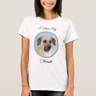 Camiseta Pintura de Chinook (Orejas caídas) - Arte Perro Or