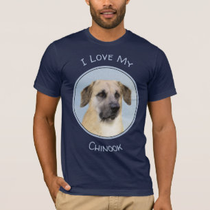 Camiseta Pintura de Chinook (Orejas caídas) - Arte Perro Or