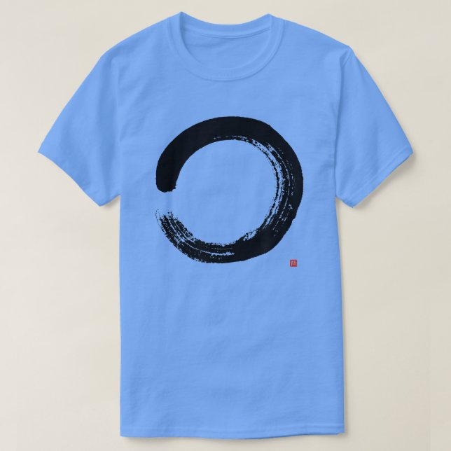 Camiseta Pintura de círculo de enso artístico japonés Zen E (Diseño del anverso)