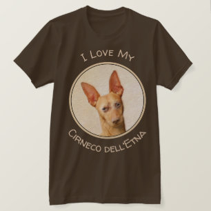Camiseta Pintura de Cirneco dell'Etna - Arte de perros orig