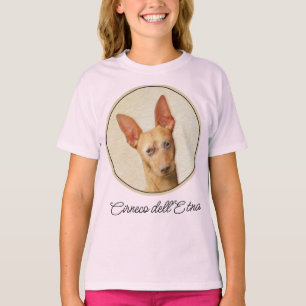Camiseta Pintura de Cirneco dell'Etna - Arte de perros orig