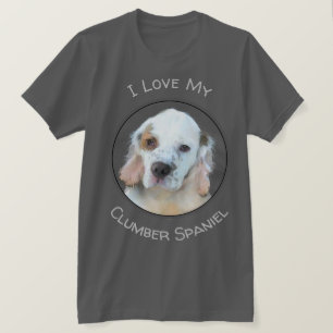 Camiseta Pintura de Clumber Spaniel - Arte de Perro Origina
