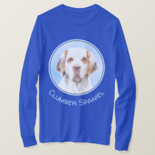 Camiseta Pintura de Clumber Spaniel - Arte de Perro Origina