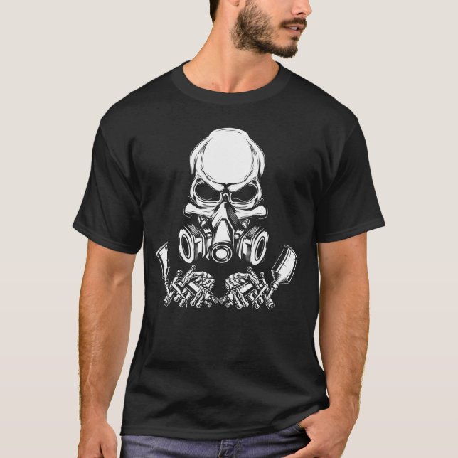 Camiseta Pintura de coche de Skull Painter (Anverso)