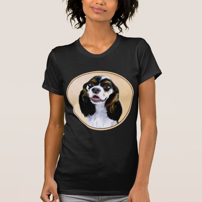 Camiseta Pintura de Cocker Spaniel (Parti) - Arte Perro Ori (Anverso)