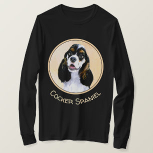 Camiseta Pintura de Cocker Spaniel (Parti) - Arte Perro Ori