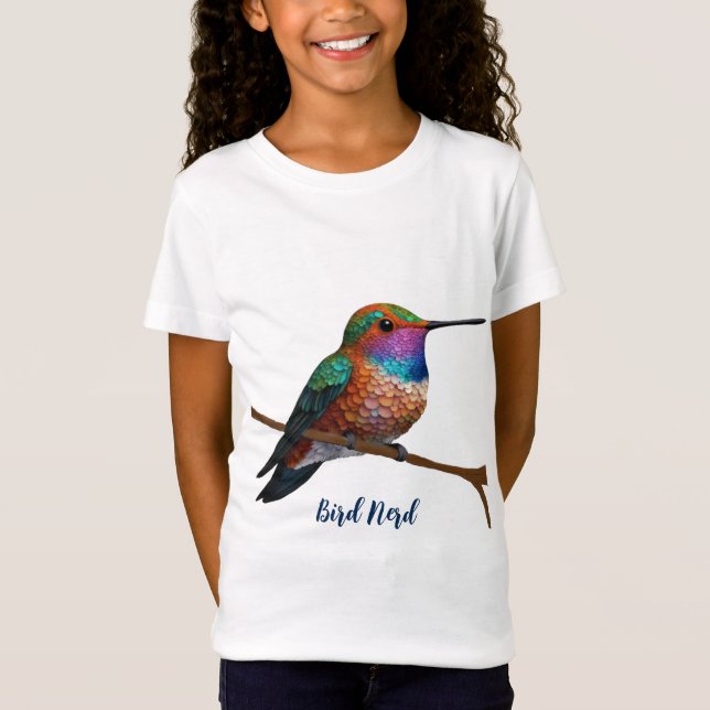 Camiseta Pintura de colibrí de Vibrant Allen (Anverso)