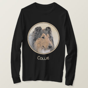 Camiseta Pintura de Collie (Rough) - Arte de perro original