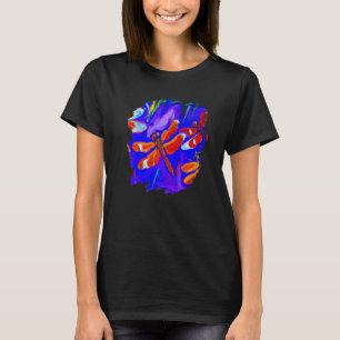 Camiseta Pintura de colores de la libélula Artista de insec