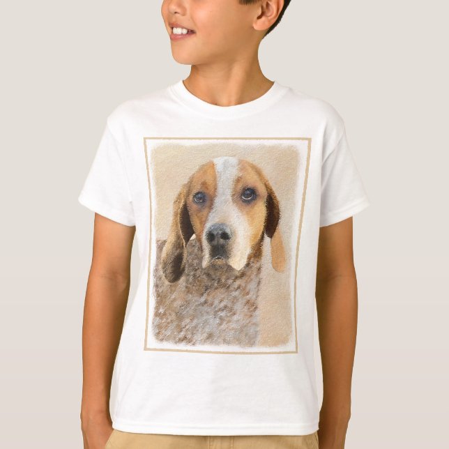 Camiseta Pintura de concha inglesa estadounidense - Arte de (Anverso)