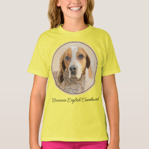 Camiseta Pintura de concha inglesa norteamericana - Perro A